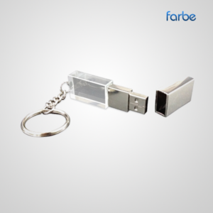 Crystal Silver Flash USB Drive